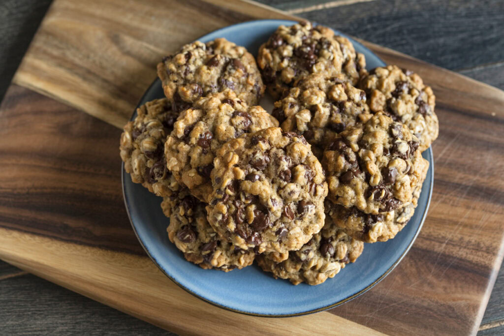 Double Chocolate Chunk Oatmeal Cookies