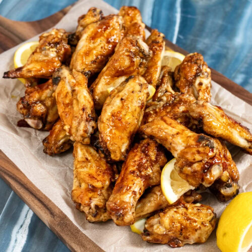 Grilled Hot Honey Lemon Pepper Wings