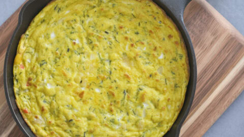 Zucchini Frittata Cast Iron