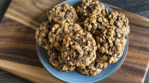 Double Chocolate Chunk Oatmeal Cookies