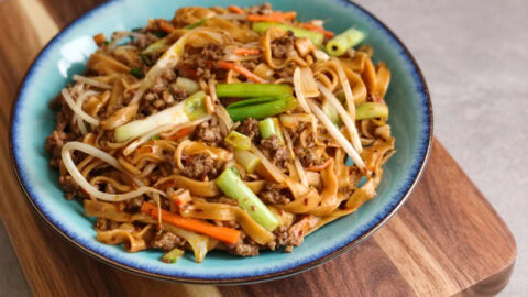 Ground Pork Chili Garlic Noodles