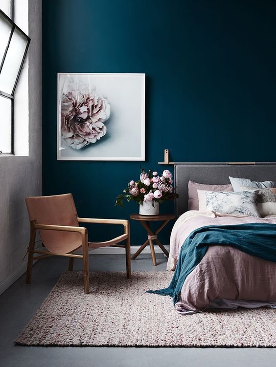 Ground Your Soft Palette With a Textured Rug