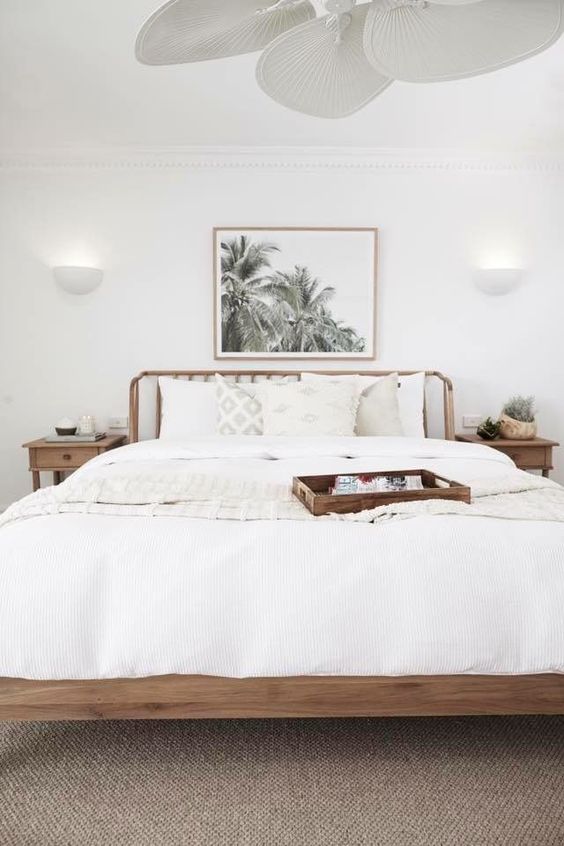 Keep Bedside Essentials Tidy with a Wooden Tray