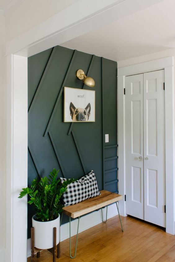 Geometric Wall Paneling Adds Architectural Detail