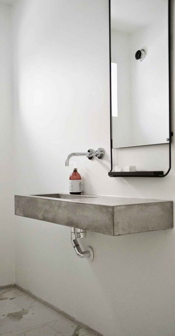 Floating Concrete Sink Adds Minimalist Style
