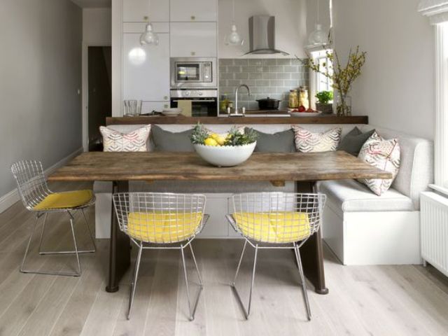 Banquette Seating with Hidden Storage