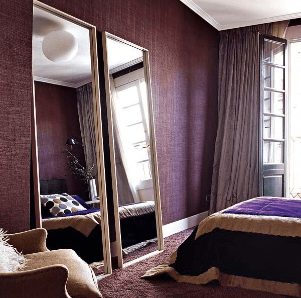 Tall Mirrors Placed Side-by-Side Create a Wider Space