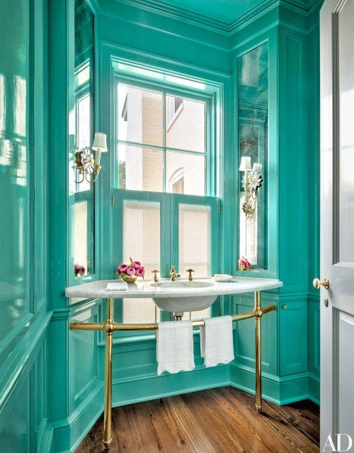 Floating Marble Countertop with Integrated Towel Bar