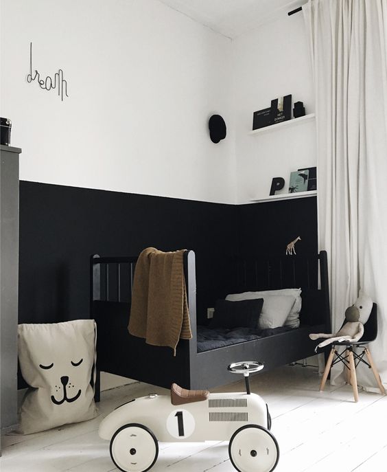 Wire Word Art Adds A Whimsical Touch Above The Bed