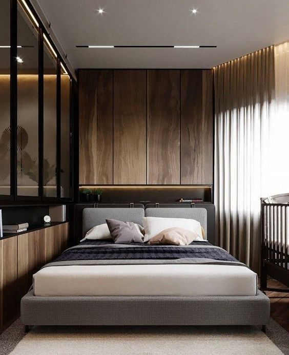 Warm Up Your Accent Wall with Wood Paneling