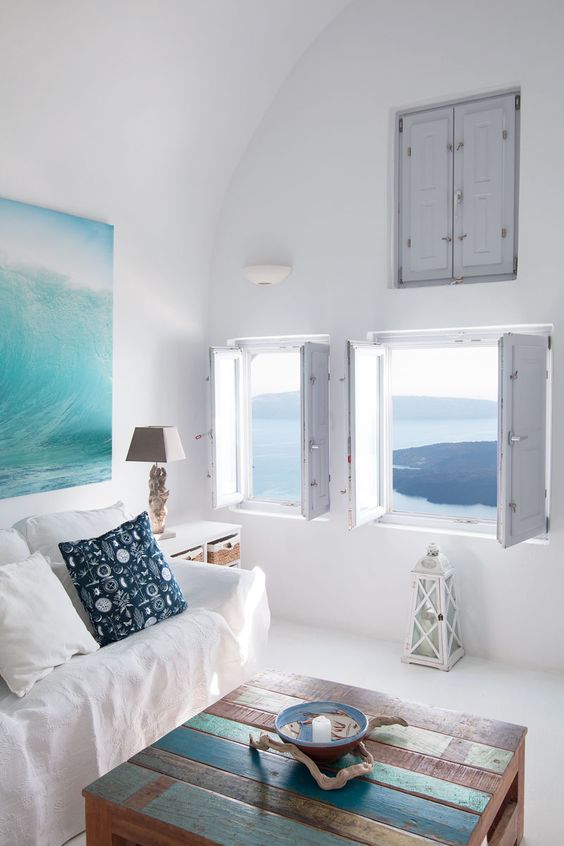 Choose a Distressed Wood Coffee Table for Coastal Color