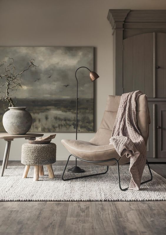Woven Ottoman Adds Cozy Texture to Seating