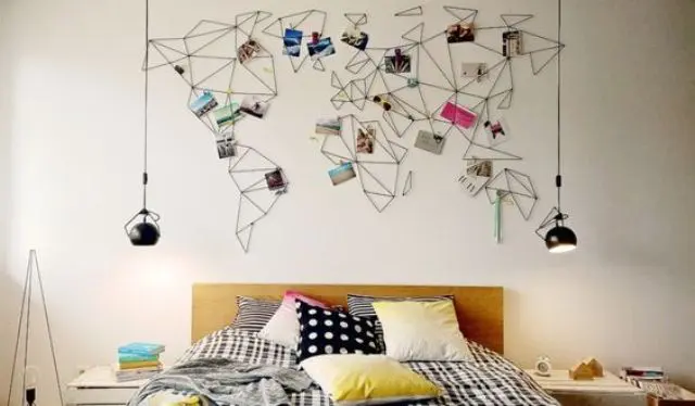 Pin Travel Photos to a String Art World Map