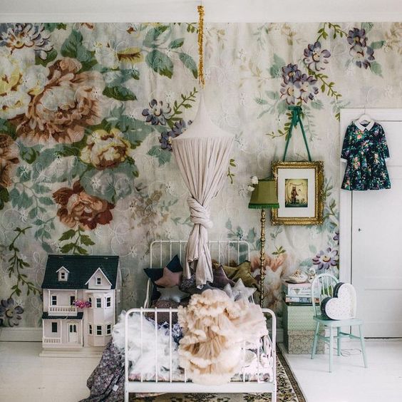 Fabric Canopy Adds a Dreamy Touch Above a Child's Bed