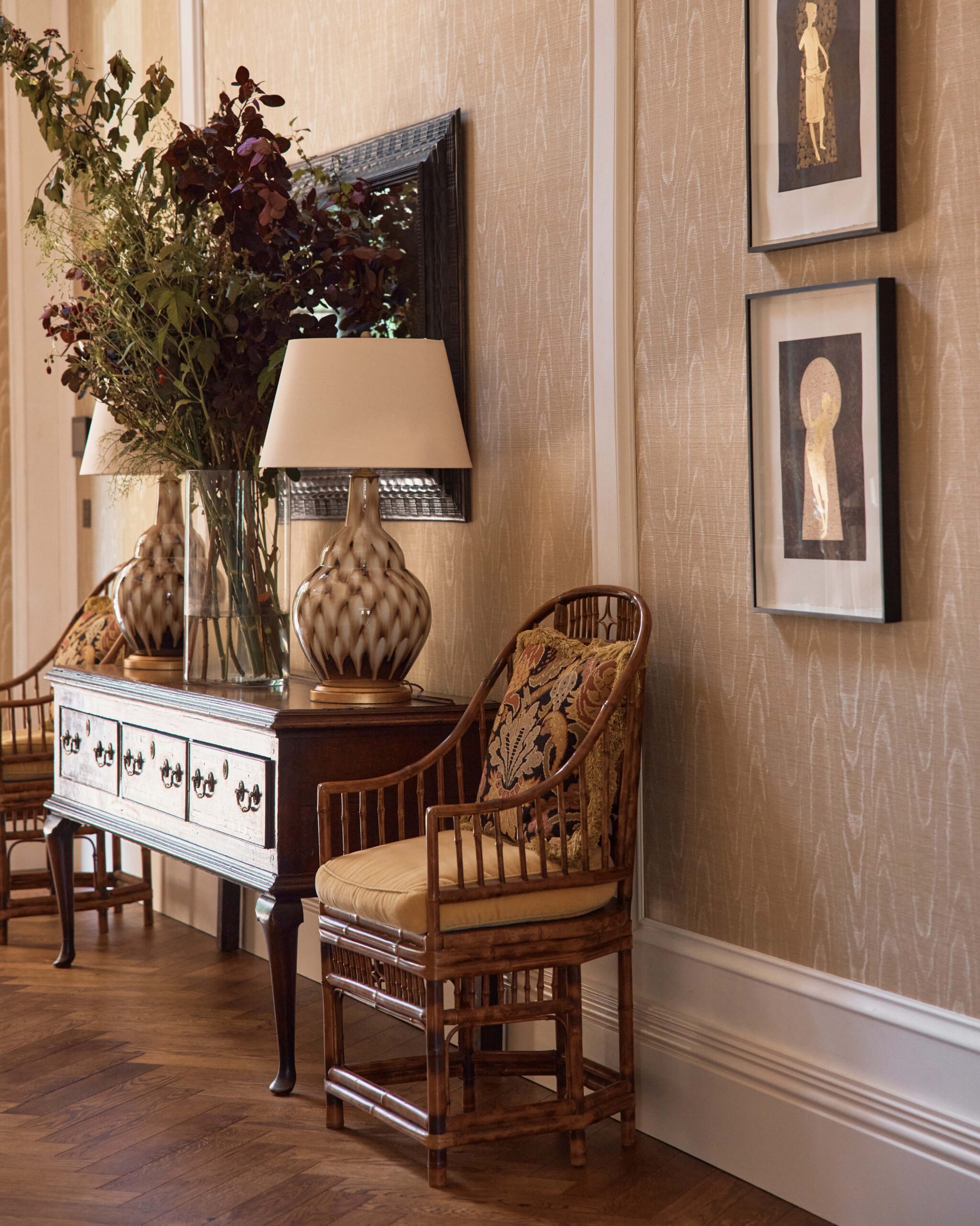 Ornate Bamboo Chairs for Natural Seating
