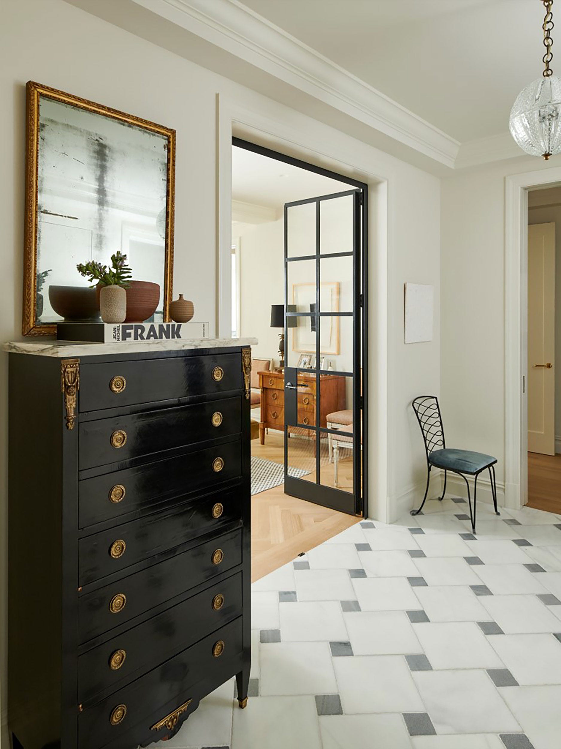 Ornate Black Dresser with Gold Accents for Glamour