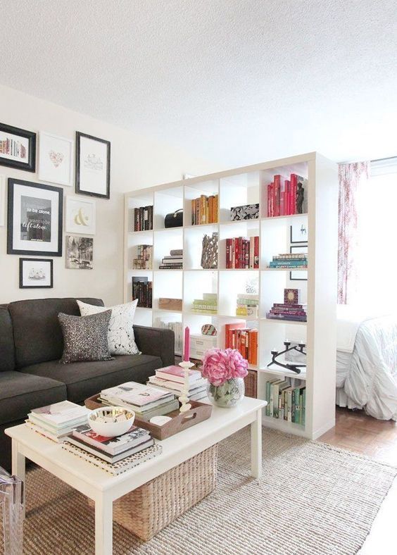 Open Cubby Shelving as a Room Divider
