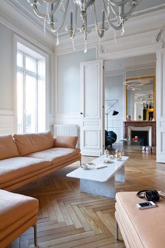 Ground Your Seating Area With a Marble Coffee Table