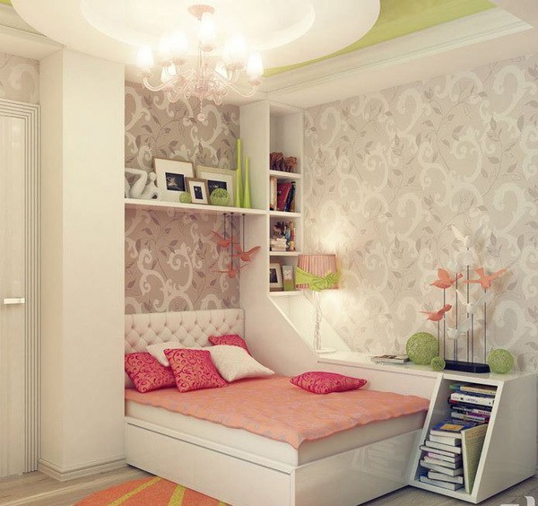Built-in Shelving That Frames Your Bed and Adds Decor