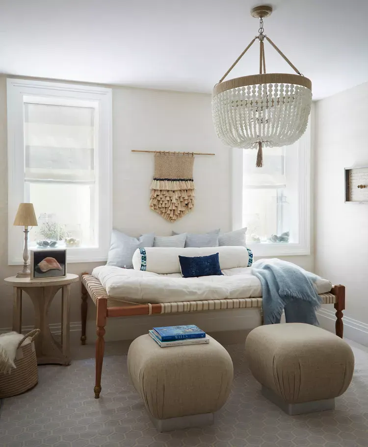 Textured Wall Hanging Adds Boho Charm Above Daybed