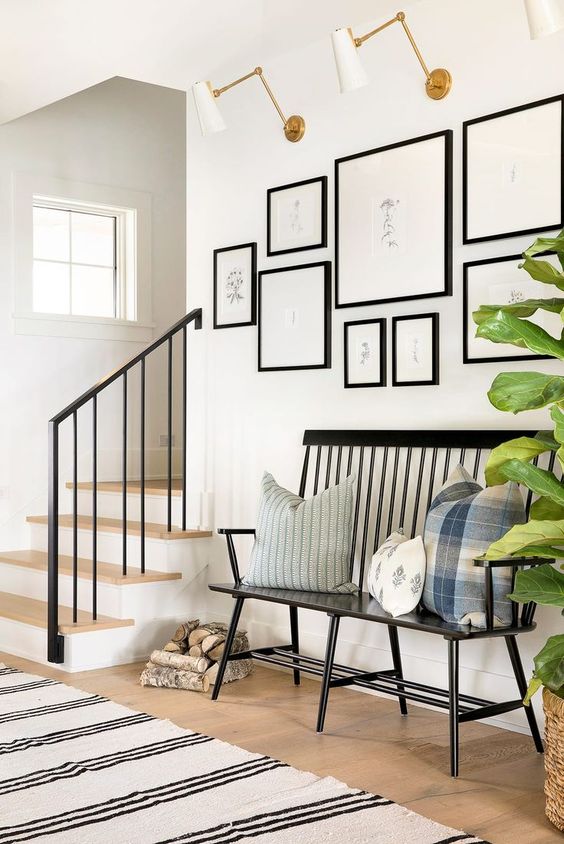 Black Spindle Bench Adds Seating and Style