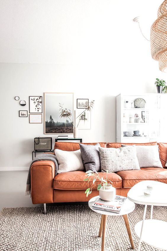 Gallery Wall Anchors Large Artwork with Smaller Pieces