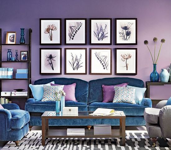 Botanical Prints in Dark Frames Create a Gallery Wall