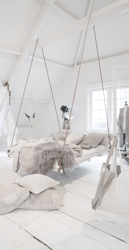 Hanging Bed Frame That Creates a Cozy Nook