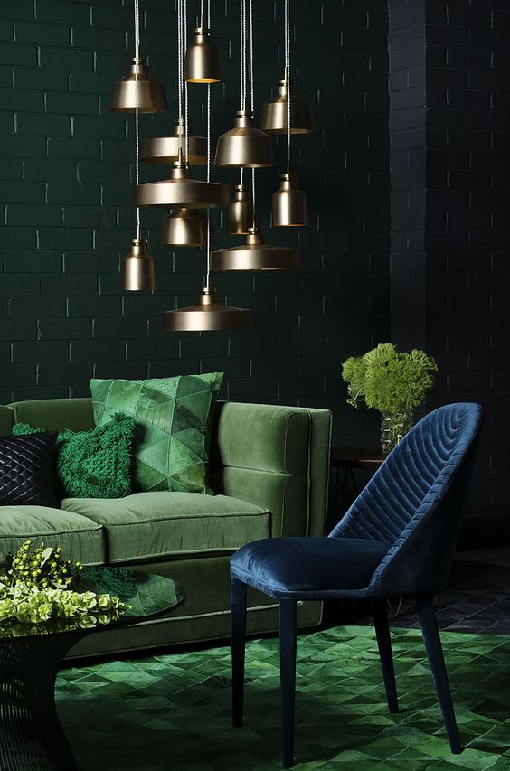 Cluster Brass Pendant Lights for a Warm Glow