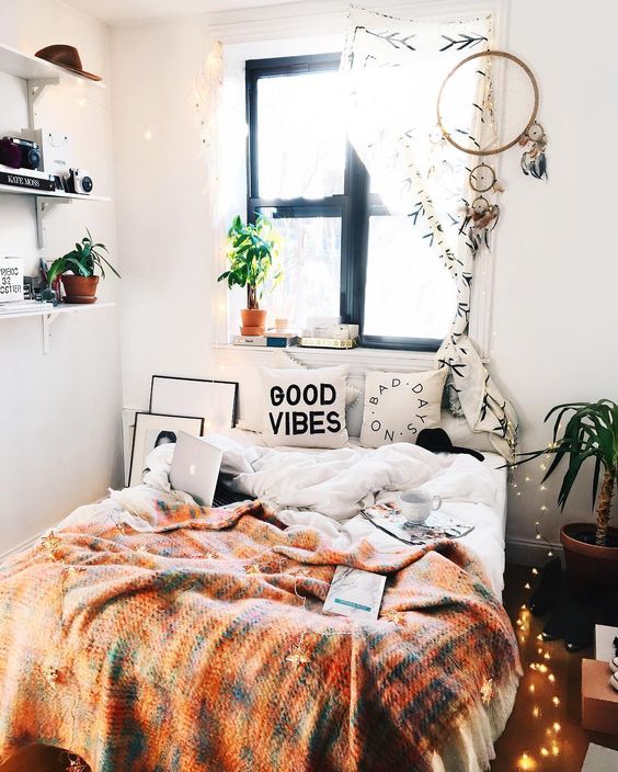 Textured Throw With Embedded Star Lights Adds Cozy Ambiance