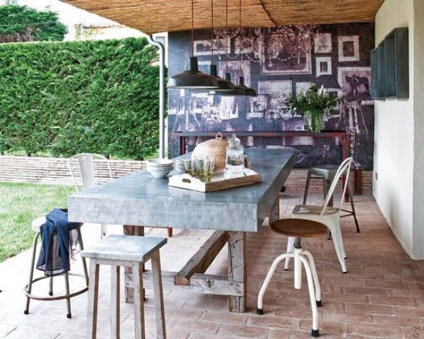 Choose a Distressed Metal Table for a Rustic Vibe