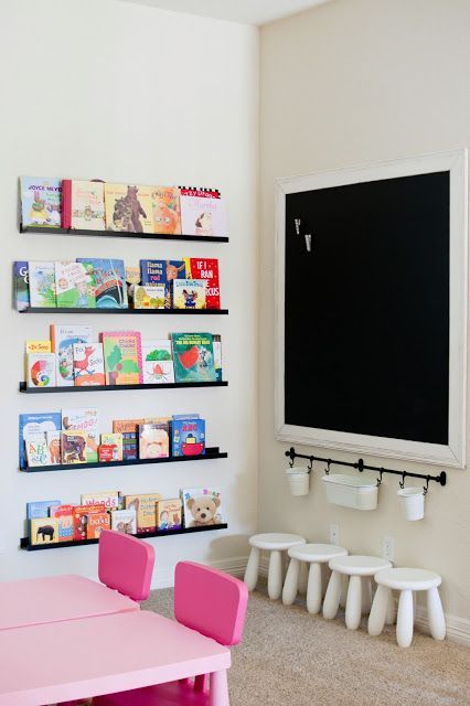 Narrow Black Shelves Display Books Face-Out for Easy Browsing