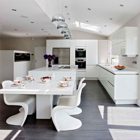 Sculptural White Chairs for Modern Dining