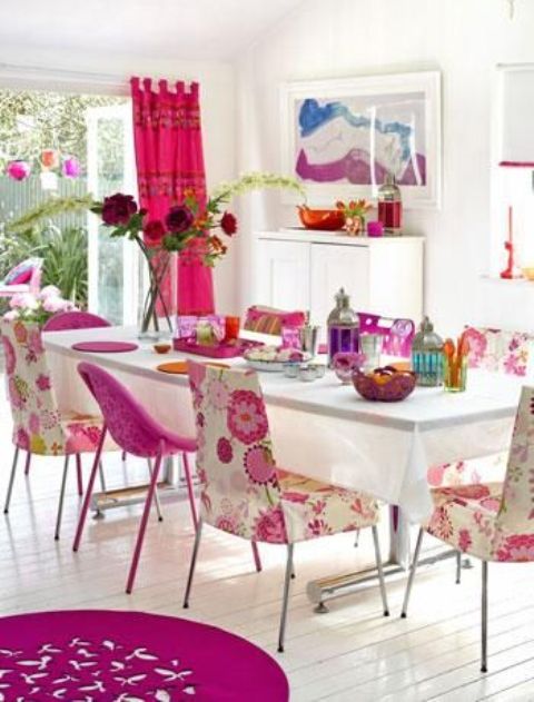 Upholster Chairs in Bold Floral Patterns