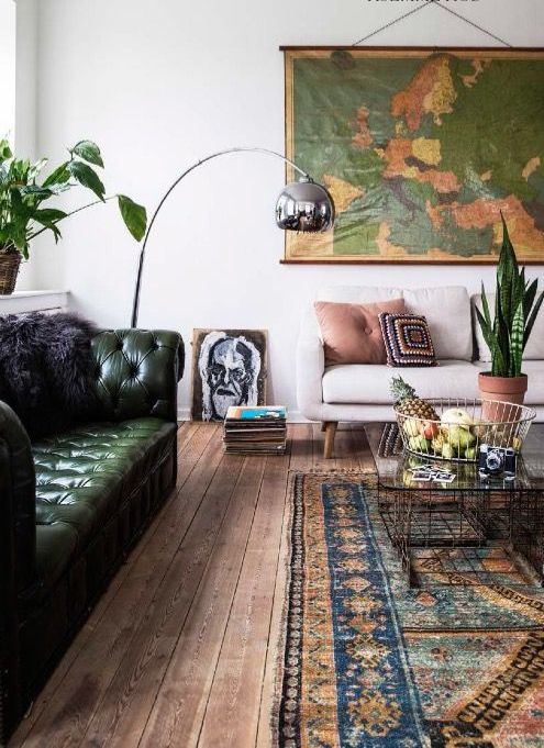 Vintage Map Adds Global Flair as Wall Art
