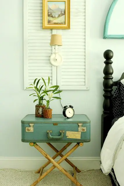 Vintage Suitcase Side Table Adds Quirky Charm