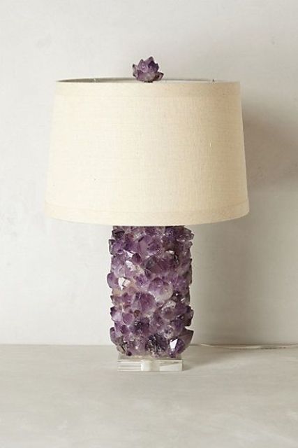 Amethyst Geode Lamp for a Touch of Natural Sparkle