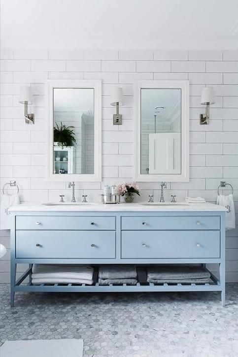 Ensure Easy Towel Access with an Open Shelf Vanity