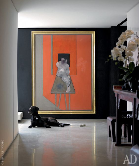 Oversized Artwork to Anchor a Hallway