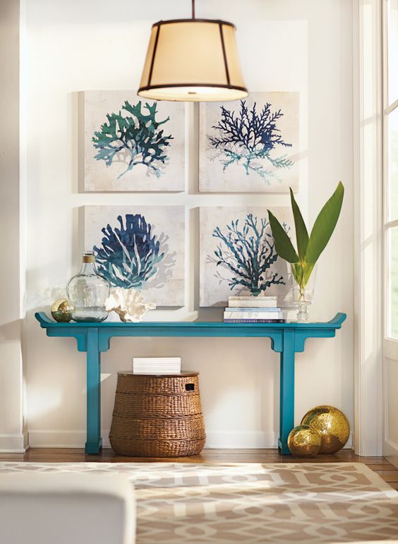 Four Art Pieces Echoing Coral Forms