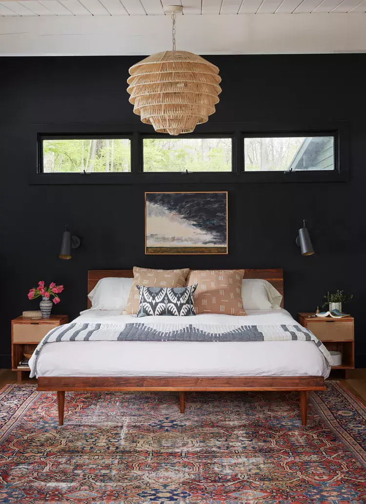 Layered Pillows Add Pattern and Dimension to the Bed