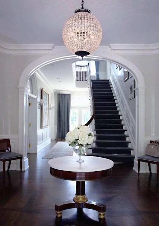 Marble-Topped Table with Hydrangeas