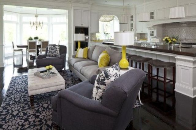 Bright Yellow Table Lamps Add Color Pop