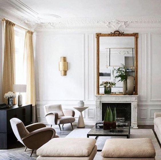 Sculptural Gold Sconce Adds Geometric Interest