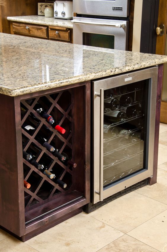 Combine a Diamond Wine Rack with a Beverage Cooler