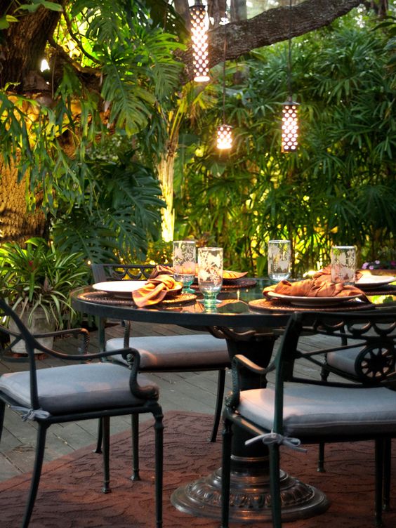 Patterned Metal Lanterns Cast Dappled Light Over Your Table