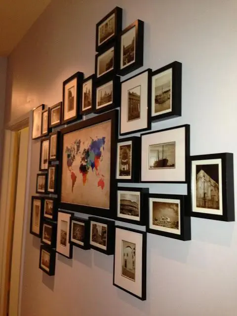 Center a World Map in Your Gallery Wall