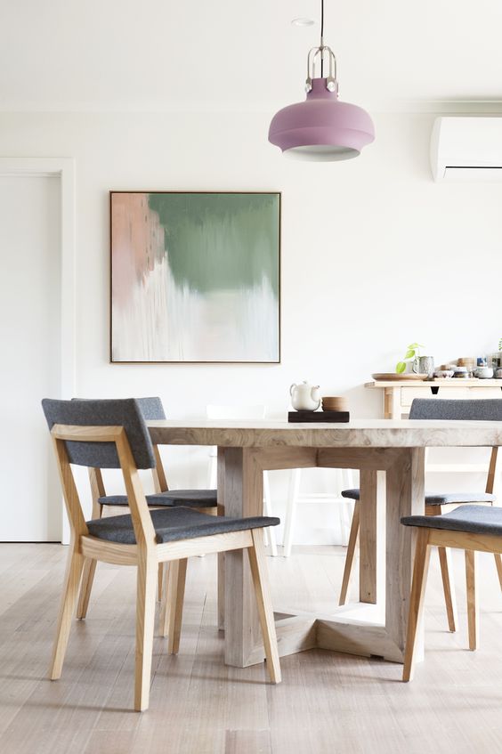 Abstract Artwork Adds a Soft Splash of Color