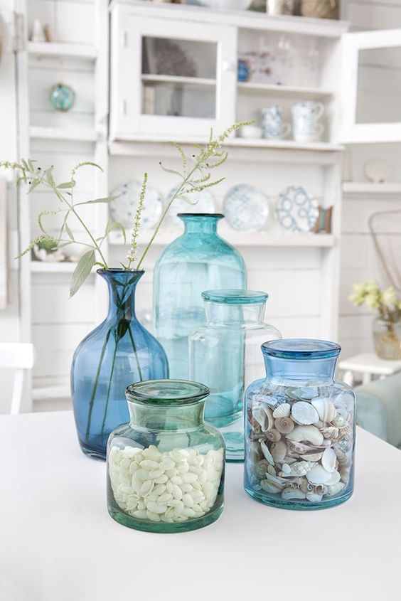 Glass Apothecary Jars for Displaying Collections