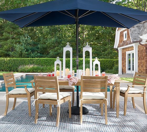 Tall White Lanterns Add Vertical Interest to Table Setting